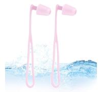 Tapones para Natación, Silicona Suave para Agua, Protección Auditiva Impermeable con Cordón para Ducha, Piscina, Buceo, Surf y Piragüismo