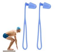 Tapones para Natación - Tapones de Silicón para Adultos Reutilizables - Protección Auditiva Con Cordón Para Deportes Acuáticos Como Buceo, Surf Y Kayak