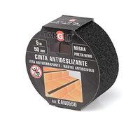 Target Cinta antideslizante CAN0550 adhesiva para suelos y escaleras negra 5 m x 50 mm