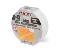 Target Darts Cinta antideslizante CAT1550 Adhesiva 15 m x 50 mm Transparente para suelo y escaleras