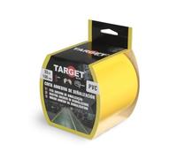 Target Darts Cinta señalización adhesiva, marcaje suelos y objetos (Amarillo, 33 m x 100 mm)