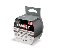 TARGET CTP20100N - Cinta Americana Extrafuerte, Heavy Duty | Reforzada con malla, Hasta 0,43mm de grosor (PLATA, 20M X 100mm)