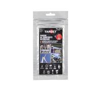 TARGET - Parche de Composite Reforzado, Extrafuerte | Reparaciones de Grietas y Agujeros en Fibra de Vidrio, Metal, Plásticos, Vidrio... (152 X 76 mm)