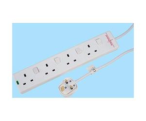Target Rb-02-4Gangswd Uk Power Extension, 2M, 4 Uk Ports, Individua... NUEVO