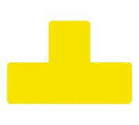 Tarifold 948951 - Pack de 10 símbolos adhesivos, forma T, color amarillo