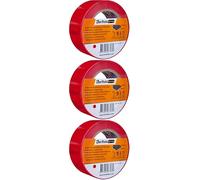 TARIFOLD Cinta adhesiva marcaje y señalizacion de suelo 33 mt x 50 mm color rojo (Paquete de 3)