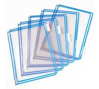 TARIFOLD Es TAA114001 - Fundas A4 PVC Recambio Expositor de Pared y Sobremesa para Catálogos, Color Azul - 10 unidades