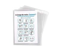 Tarifold Fr 194778 - Lote de 25 fundas esquineras A4 antimicrobianas KANG