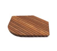 Tarima de Ducha de Madera de Teca AsinoX 58x58 Cm Esquina Recortada Antideslizante
