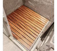 tarima Ducha Alfombra De Ducha De Cedro Rojo, 30, 60, 70, 80, 90 Cm De Ancho, Alfombras De Baño De Bambú Antideslizantes para Suelo De Baño, Alfombra(30 X 45cm/12 x 18in)