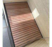 Tarima Ducha Madera Alfombra de Baño de Madera Grande, Antideslizante Tarima Decoración del Piso del Baño, Pedal de Alfombra de Ducha Impermeable para Cocina, Ducha Exterior, Piscina, RV (Size : 50 x