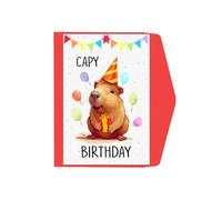 Tarjeta De Cumpleaños Con Elefante Papel Bonito Con Un Estampado De