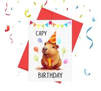 Tarjeta De Cumpleaños Con Elefante Papel suave, y adorable