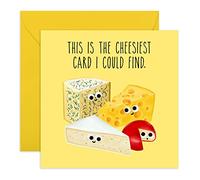 Tarjeta de cumpleaños divertida - Cheesiest Card I Could Find - Aniversario, San Valentín - Tarjeta de cumpleaños para hombre y mujer - Para mamá, papá, hermana, hermano, amigo - Por Central 23