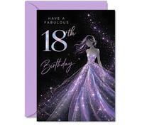 Tarjeta de cumpleaños número 18 de Milestone, Shimmering Celebration Vibes