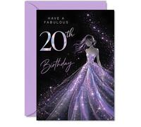 Tarjeta de cumpleaños número 20 de Milestone, celebra con estilo verdadero