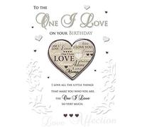 Tarjeta de cumpleaños One I Love - 25,4 x 17,8 cm - Piccadilly Greetings