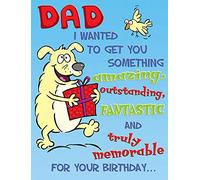 Tarjeta de felicitación de cumpleaños para papá, 8 x 6 pulgadas, Piccadilly Greetings