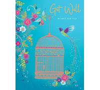 Tarjeta de ocasión moderna Get Well - 8 x 6 pulgadas - Piccadilly Greetings A11720