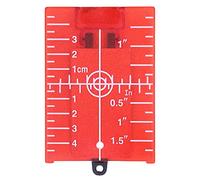 Tarjeta de Placa de Objetivo Láser de Piso Magnético con Soporte, para Nivel de Láser Verde Nivel de Láser Rojo para Mejorar la Visibilidad (rojo)