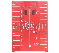 Tarjeta de placa de objetivo láser para piso Huepar TP01R-Magnetic con soporte para aplicaciones de haz de luz roja Mejorando la visibilidad de líneas de láser rojo o puntos 1.3 veces