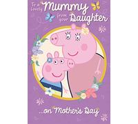 Tarjeta oficial de Peppa Pig para el día de la madre de tu hija.