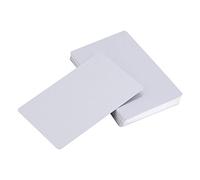 Tarjetas de Visita, Metal Tarjetas de Visita 50 Piezas de Tarjetas de Metal en Blanco Grabado de aleación de Aluminio Espesor para Clientes DIY Tarjetas de Regalo (Silver)