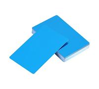 Tarjetas de Visita, Metal Tarjetas de Visita 50 Piezas de Tarjetas de Metal en Blanco Grabado de aleación de Aluminio Espesor para Clientes DIY Tarjetas de Regalo (Azul)