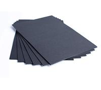 Tarjetas negras tamaño A2 de papel de 220 g/m², paquete de 50 hojas, de la marca House of Card & Paper