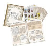 Tarot Card Journal, 13,5 x 18,3 x 0,4 cm Intuitive Tarot Card Reading Journal Notebook, Bilingüal Witch Writing Workbook for Adults Ritual Energy Tracking Astrology Women Diary Recording Meditation
