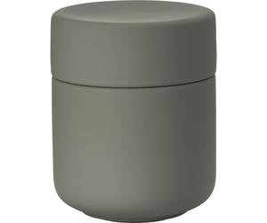 Tarro de almacenaje con tapa UME 10 cm, verde oliva, cerámica, Zone Denmark