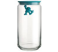Tarro de cocina GIANNI, 1,4 l, tapa azul, vidrio, Alessi