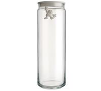 Tarro de cocina GIANNI, 2 l, tapa blanca, vidrio, Alessi