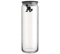 Tarro de cocina GIANNI, 2 l, tapa negra, vidrio, Alessi