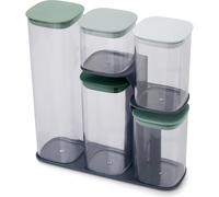 Tarro de cocina PODIUM 5 81128, juego de 5 piezas + soporte, plástico, Joseph Joseph