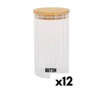 Tarro de cristal transparente quttin 9 x 16 cm 780 ml 9 x 16,5 cm (