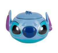 Tarro de galletas Stitch - Producto oficial Disney, tarro con tapa en forma de Stitch, óptimo para almacenar galletas y productos secos, utensilio de cocina Disney