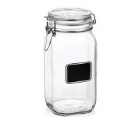 Tarro hermético de cristal con etiqueta Fido Bormioli Rocco 1500 ml