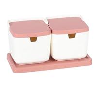 Tarro para especias, Juego de azucareros, azucarero cocina con cuchara, salero, juego sal y especias(2Pieces)