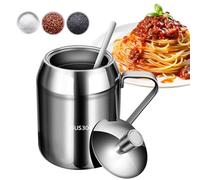 Tarros de condimentos | Recipiente organizador de condimentos de acero inoxidable, contenedor de ghee de cocina, para sal, caramelo, azúcar, de ghee, cereales, productos secos, frutos secos