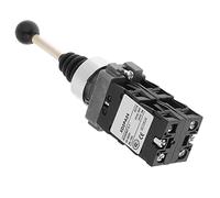 TARSHYRY Interruptor de Palanca de Mando Momentáneo de 4 Posiciones Retorno por Resorte para Monopalanca de Control Industrial AC 380V DC 220V Negro