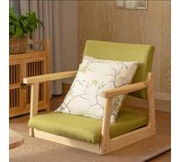 Tatami - Silla de suelo con cojín, reposabrazos y respaldo, asiento bajo ergonómico para uso doméstico y de oficina, perfecto para ventanas de bahía