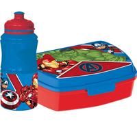 Tataway MARVEL Set Botella De 380ML Y Sandwich Caja Azul para Niños