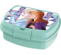 Tataway Sandwichera Disney Blue para niñas en plástico Frozen Elsa y Anna, útil para tomar un aperitivo fuera de casa