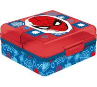 Tataway Sandwichera Marvel Red para niños en plástico de Spiderman con múltiples compartimentos