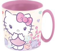 TataWay Vaso para microondas Hello Kitty 390 ml – Seguro y colorido para niños