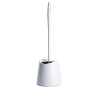 Tatay Escobilla de baño 4431401 Standard – Plástico con cerdas negras – Blanco 12x12x38 cm