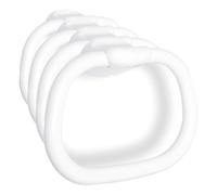 Tatay 6630001 - Olympia aro toallero, Plástico Polipropileno Blanco, 25 x 6.5 x 18 cm (Paquete de 4)