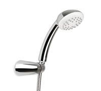TATAY Kit Alcachofa Ducha Vanity con Soporte y Manguera 1.5M, 8,5 cm de Diámetro, de ABS, 1 posición, Sistema de Ahorro de Agua y Antical. Fácil Limpieza, 5 años Garantía. Cromado