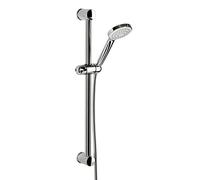 TATAY Kit de Alcachofa Ducha Marina con Barra y Manguera 1.5M, 10 cm de Diámetro, de ABS, 1 posición, Sistema de Ahorro de Agua y Antical, Fácil Limpieza, Cromado